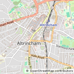Map of Altrincham, Cheshire