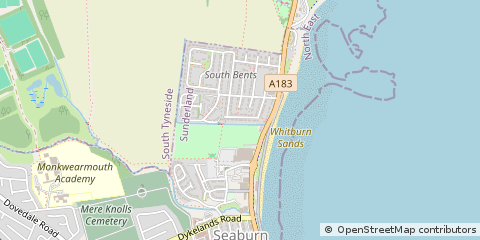 Map of Sunderland