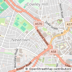 Map of ST. Helens, Merseyside