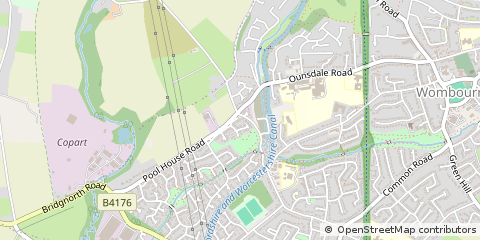 Map of Wolverhampton, West Midlands