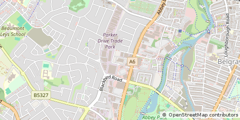 Map of Leicester, Leics