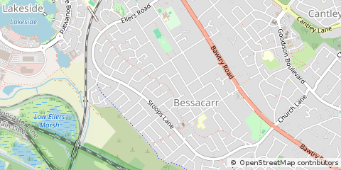 Map of Doncaster, South Yorkshire
