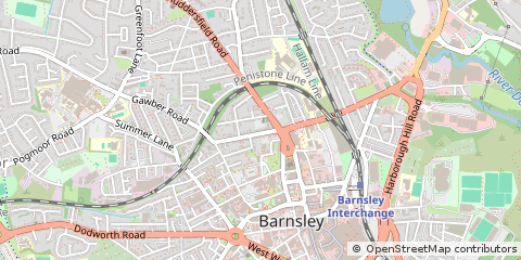 Map of Yorkshire, South Yorkshire