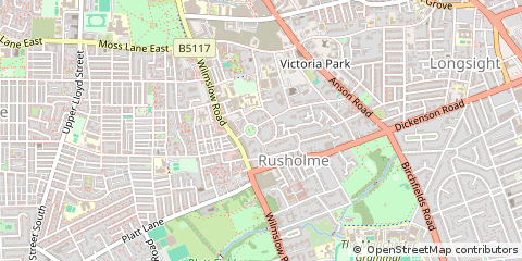 Map of Manchester