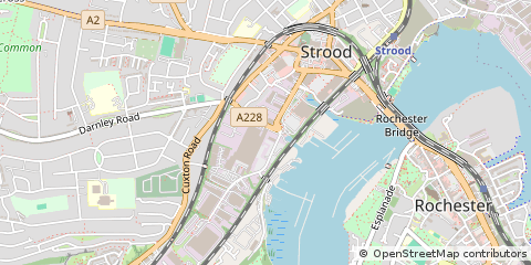 Map of Rochester, Kent
