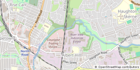Map of Darlington, County Durham