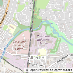 Map of Darlington, County Durham