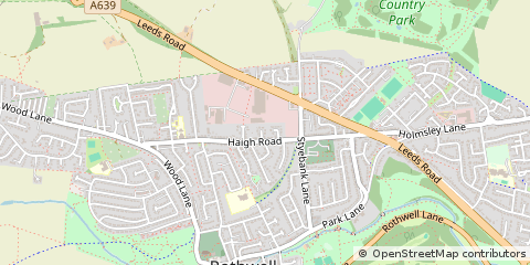 Map of Leeds, West Yorkshire