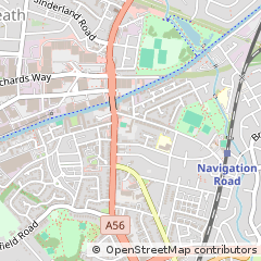 Map of Altrincham, Cheshire