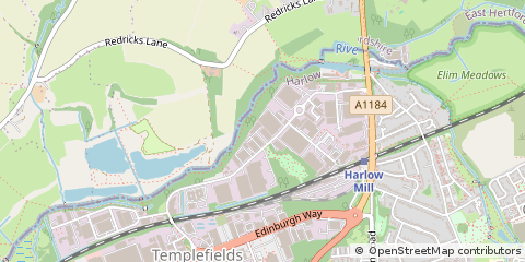 Map of Harlow, Essex