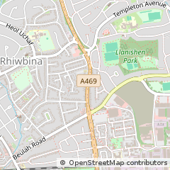 Map of Cardiff