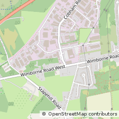 Map of Wimborne, Dorset