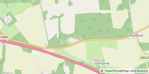 Map of Broxburn, West Lothian