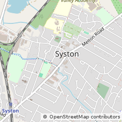 Map of Syston, Leics
