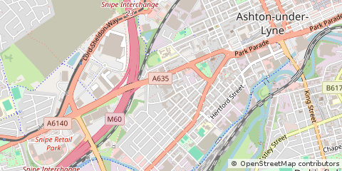 Map of Ashton-Under-Lyne, Lancashire