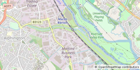 Map of Exeter, Devon