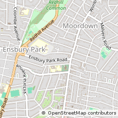 Map of Bournemouth, Dorset