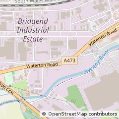 Map of Bridgend