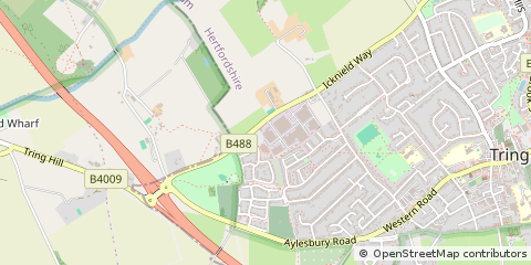 Map of Tring, Hertfordshire