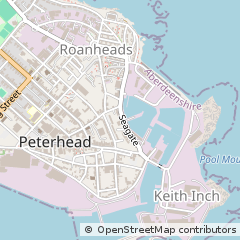 Map of Peterhead, Aberdeenshire