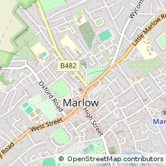 Map of Marlow, Buckinghamshire