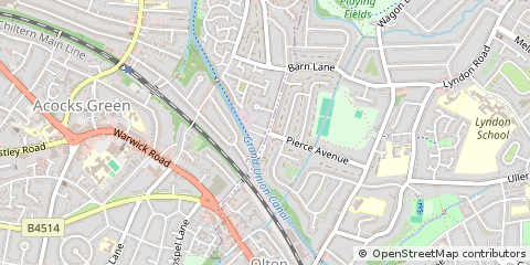 Map of Birmingham, West Midlands
