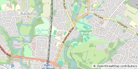 Map of Bolton, Lancashire