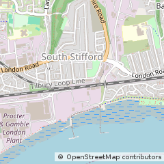 Map of Grays, Essex