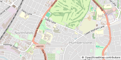 Map of Leicester