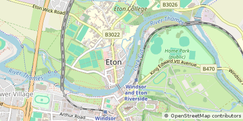 Map of Windsor, Berkshire