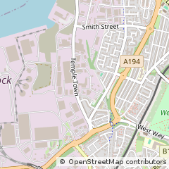 Map of South Shields, Tyne and Wear