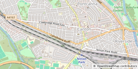 Map of Cardiff