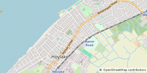 Map of Wirral, Merseyside