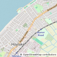 Map of Wirral, Merseyside