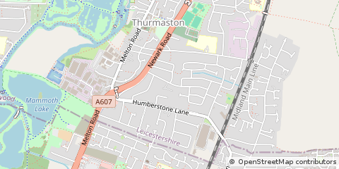 Map of Leicester