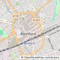Map of Romford, Essex