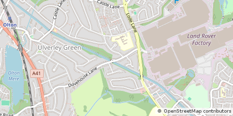 Map of Solihull, West Midlands