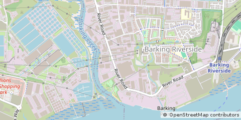 Map of London, Barking