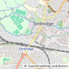 Map of Tonbridge, Kent