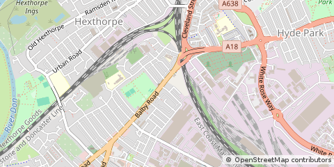 Map of Doncaster