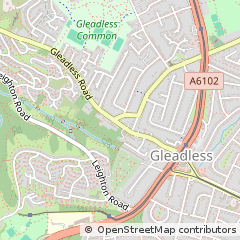 Map of Sheffield