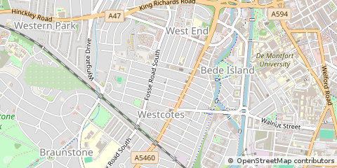 Map of Leicester