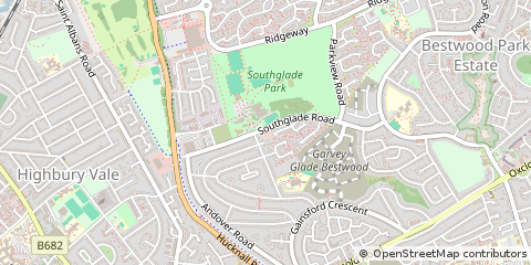 Map of Nottingham, Nottinghamshire