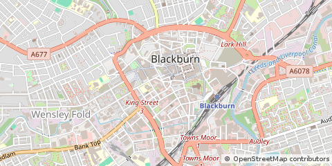 Map of Blackburn