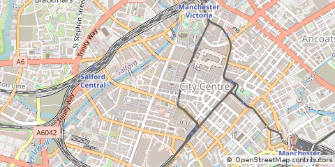 Map of ST Ann's Square, Manchester