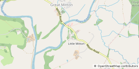 Map of Clitheroe, Lancashire