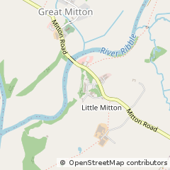 Map of Clitheroe, Lancashire