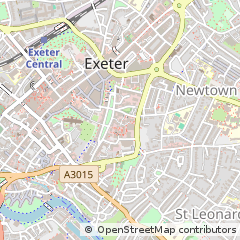 Map of Exeter