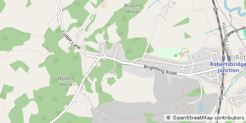 Map of Robertsbridge, East Sussex