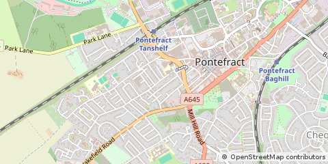 Map of Pontefract